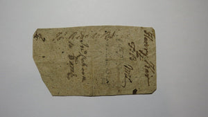 1754 Ten Shillings North Carolina NC Colonial Currency Note Bill 10s RARE