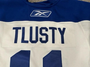 2008-09 Jiri Tlusty Toronto Maple Leafs Game Used Worn NHL Hockey Jersey MeiGray