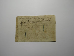 1761 Ten Shillings North Carolina NC Colonial Currency Note Bill RARE Issue 10s