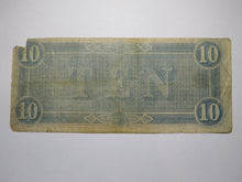 Load image into Gallery viewer, $10 1864 Richmond Virginia VA Confederate Currency Bank Note Bill RARE T68 FINE