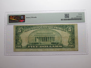 $5 1929 Farmington Maine ME National Currency Bank Note Bill Ch. #4459 VF20 PMG