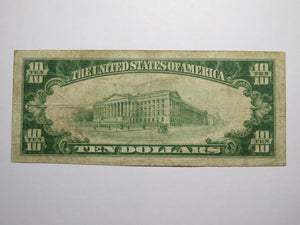 $10 1929 Frankfort Indiana IN National Currency Bank Note Bill Ch. #1854 FINE