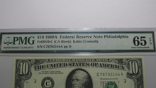 Load image into Gallery viewer, $10 1969-A Federal Reserve Bank Note Bill PMG Graded Gem Uncirculated 65EPQ!