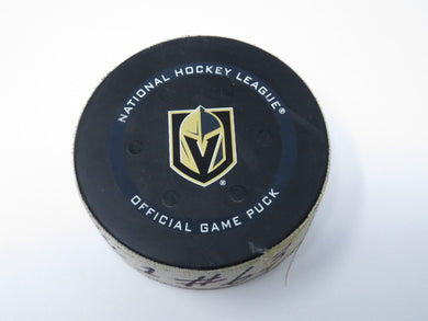 2021-22 Evgenii Dadonov Vegas Golden Knights Game Used NHL Goal Puck -Theodore A