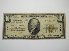 Load image into Gallery viewer, $10 1929 Port Chester New York NY National Currency Bank Note Bill Ch. #402 FINE