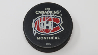 Mathieu Garon Montreal Canadiens Autographed Signed Official NHL Hockey Puck