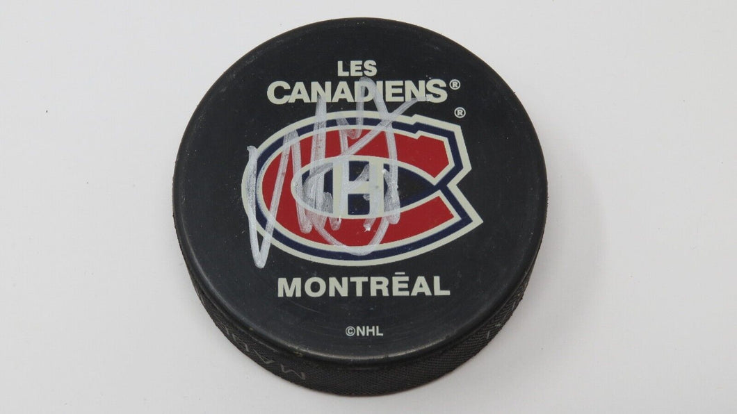 Mathieu Garon Montreal Canadiens Autographed Signed Official NHL Hockey Puck