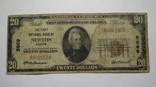 Load image into Gallery viewer, $20 1929 Newton Illinois IL National Currency Bank Note Bill Ch. #5869 RARE!