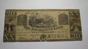 $20 1850 Augusta Georgia GA Obsolete Currency Bank Note Bill! The Mechanics Bank