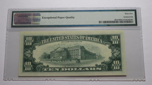 $10 1969-A Federal Reserve Bank Note Bill PMG Graded Gem Uncirculated 65EPQ