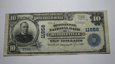 $10 1902 Middleville New York NY National Currency Bank Note Bill! Ch #11656 VF+