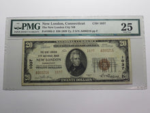 Load image into Gallery viewer, $20 1929 New London Connecticut CT National Currency Bank Note Bill #1037 VF25