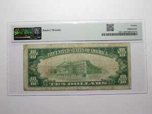 $10 1929 Walker Minnesota MN National Currency Bank Note Bill Ch #8476 VF20 PMG