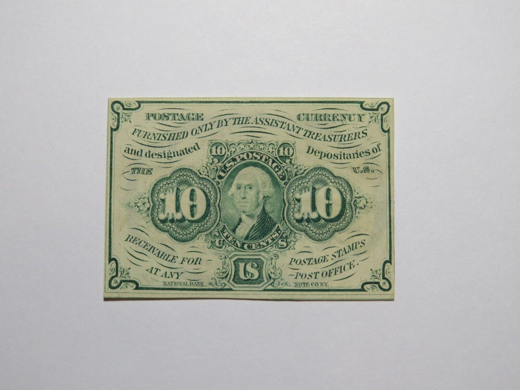 1863 $.10 First Issue Fractional Currency Obsolete Bank Note Bill 1st Choice NEW