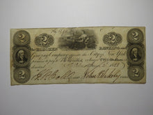 Load image into Gallery viewer, $2 1828 Hoboken New Jersey NJ Obsolete Currency Bank Note Bill Grazing Company