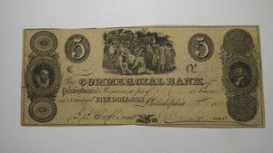 $5 1851 Philadelphia Pennsylvania PA Obsolete Currency Bank Note Bill Commercial