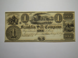 $1 18__ Franklin Ohio OH Obsolete Currency Bank Note Bill Remainder Silk Company