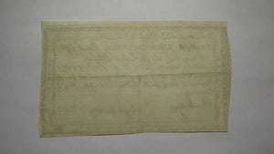 1791 10 Shillings CT Comptrollers Office Colonial Currency Ralph Pomeroy Signed