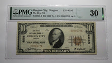 Load image into Gallery viewer, $10 1929 Oregon City Oregon OR National Currency Bank Note Bill #8556 VF30 PMG