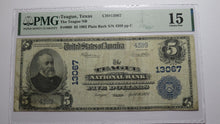 Load image into Gallery viewer, $5 1902 Teague Texas TX National Currency Bank Note Bill Charter #13067 F15 PMG