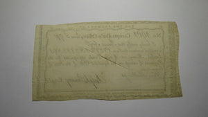 1791 5 Shillings Connecticut Comptroller's Office Colonial Currency Note Pomeroy