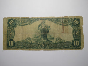 $10 1902 Cleveland Oklahoma OK National Currency Bank Note Bill Ch. 5911 RARE