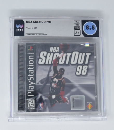 NBA Shootout '98 Sony Playstation Factory Sealed Video Game Wata 8.5 A+ 1998