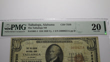 Load image into Gallery viewer, $10 1929 Talladega Alabama AL National Currency Bank Note Bill Ch #7558 VF20 PMG