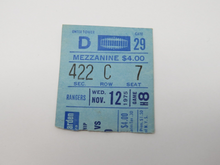 Load image into Gallery viewer, November 12, 1975 New York Rangers Vs. Chicago Blackhawks NHL Hockey Ticket Stub