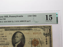 Load image into Gallery viewer, $10 1929 Scenery Hill Pennsylvania PA National Currency Bank Note Bill #7262 F15