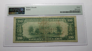 $20 1929 Staples Minnesota MN National Currency Bank Note Bill Ch #8523 F15 PMG