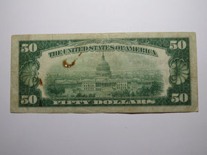 $50 1929 Minneapolis Minnesota National Currency Federal Reserve Bank Note Bill