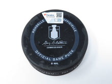 Load image into Gallery viewer, 2022 Los Angeles Kings Vs Edmonton Oilers Game 1 Playoff Game Used Puck McDavid!