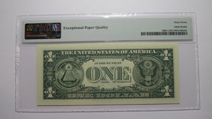 $1 2017 Repeater Serial Number Federal Reserve Currency Bank Note Bill PMG UNC67