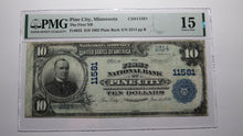 Load image into Gallery viewer, $10 1902 Pine City Minnesota MN National Currency Bank Note Bill #11581 F15 PMG