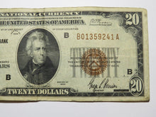 Load image into Gallery viewer, $20 1929 New York City NYC National Currency Federal Reserve Bank Note Very Fine