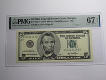 Load image into Gallery viewer, 3 $5 1999-2006-2009 Matching Fancy Serial Numbers Federal Reserve Bank Note Bill