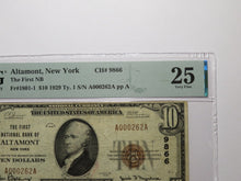 Load image into Gallery viewer, $10 1929 Altamont New York NY National Currency Bank Note Bill Ch. #9866 VF25