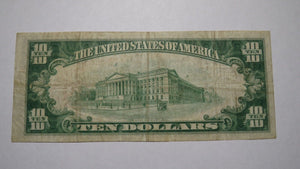 $10 1929 Donora Pennsylvania PA National Currency Bank Note Bill! Ch. #13644 VF