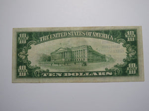 $10 1929 Greenville Ohio OH National Currency Bank Note Bill Charter #7130 VF