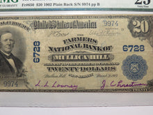 Load image into Gallery viewer, $20 1902 Mullica Hill New Jersey NJ National Currency Bank Note Bill #6728 VF25