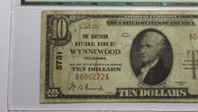 Load image into Gallery viewer, $10 1929 Wynnewood Oklahoma OK National Currency Bank Note Bill Ch. #5731 VF20