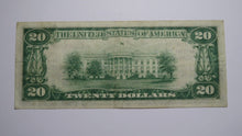 Load image into Gallery viewer, $20 1929 New York City NY National Currency Bank Note Bill Ch #13336 Fort Greene