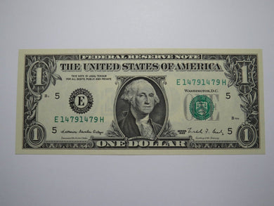 $1 1988 Repeater Serial Number Federal Reserve Currency Bank Note Bill UNC+ 1479