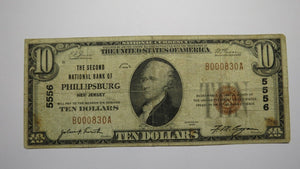 $10 1929 Phillipsburg New Jersey NJ National Currency Bank Note Bill Ch. #5556