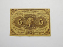 Load image into Gallery viewer, 1863 $.05 First Issue Fractional Currency Obsolete Bank Note Bill! 1st Issue XF+