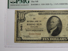 Load image into Gallery viewer, $10 1929 Rising Sun Maryland MD National Currency Bank Note Bill Ch. #2481 VF20