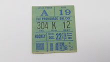 Load image into Gallery viewer, December 22, 1971 New York Rangers Vs Pittsburgh Penguins NHL Hockey Ticket Stub