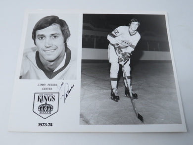 Jimmy Peters Los Angeles Kings Signed Autographed Original 10X8 Hockey Photo