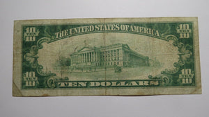 $10 1929 Mount Holly New Jersey NJ National Currency Bank Note Bill Ch #2343 Mt.